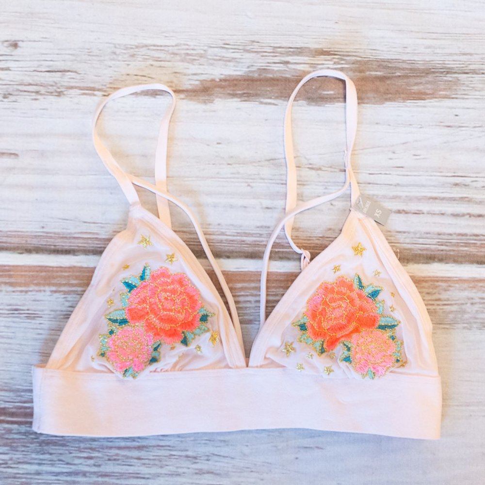 NWT Victoria's Secret PINK Floral Bralette